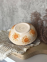 Nádoby - Keramický set so slniečkami (Miska) - 17716609_