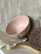 Nádoby - Keramická miska s kvietkami - 17716654_