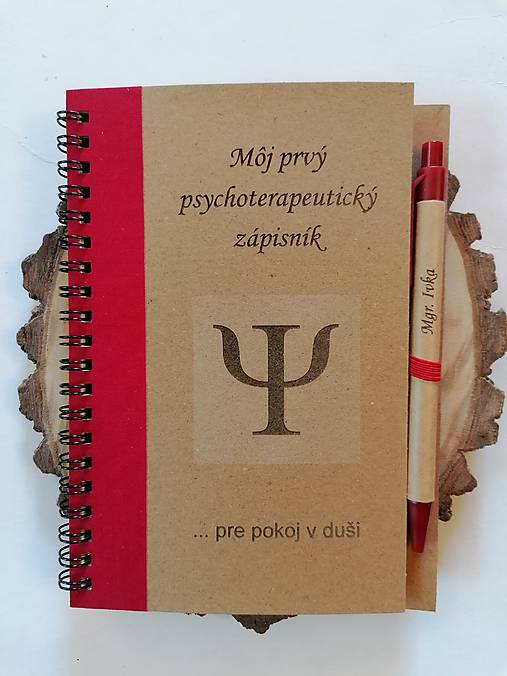 Tabuľky - Gravírovaný zápisník s perom _ Psychologicky - 17715388_