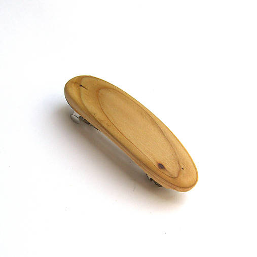 Ozdoby do vlasov - Drevená spona do vlasov - tujová mini - 17715962_