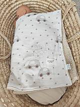 Detský textil - Celoročná deka pre bábätko off white s béžovým barančekom   - 17717346_
