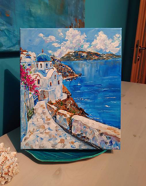 Obrazy - Santorini 2 - 17718553_