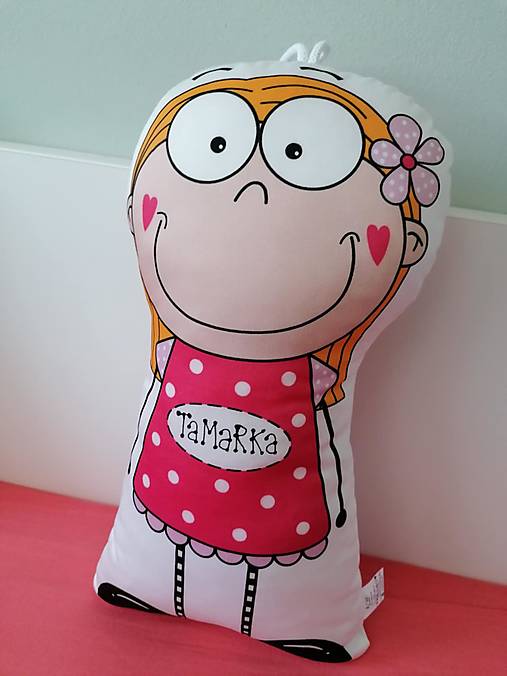 Detský textil - Bábikovankúšik Tamarka (ružová/blond) - 17718757_