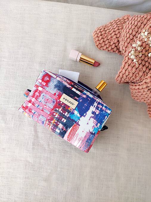 Taštičky - Kozmetická taštička MALÁ CESTOVATEĽKA - 17717522_