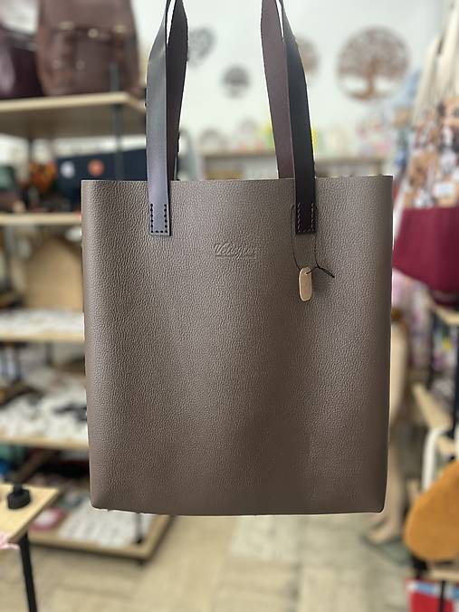 Kožená nákupná taška  (5)