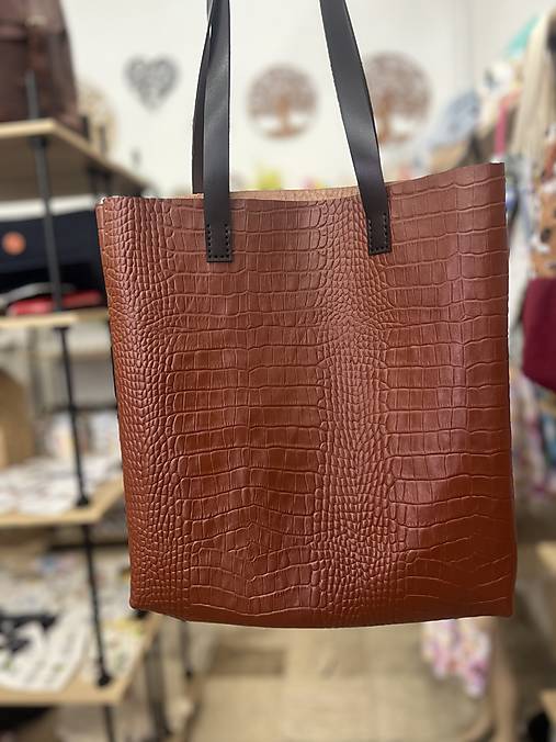 Kožená nákupná taška  (8)