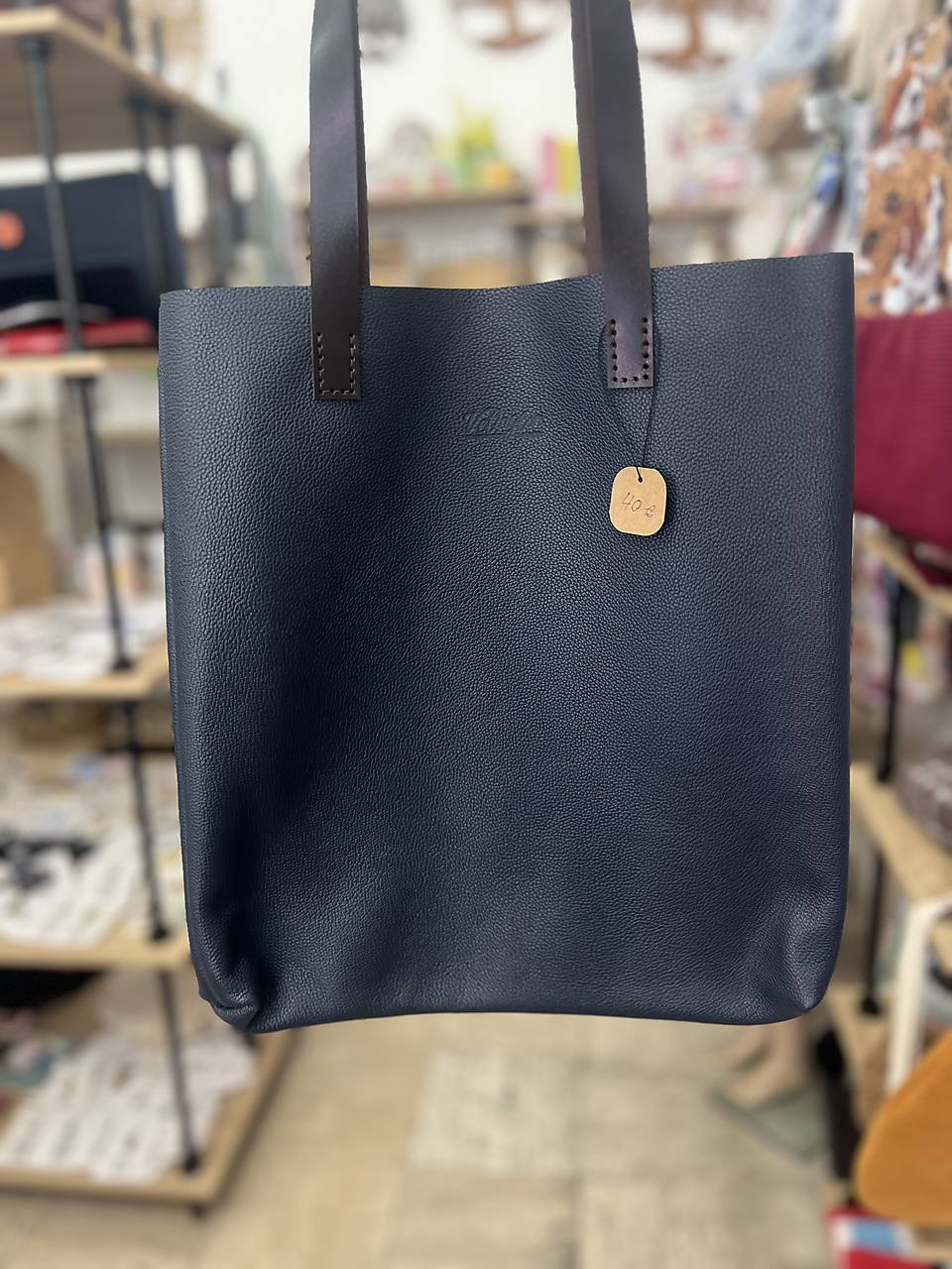 Kožená nákupná taška  (3)