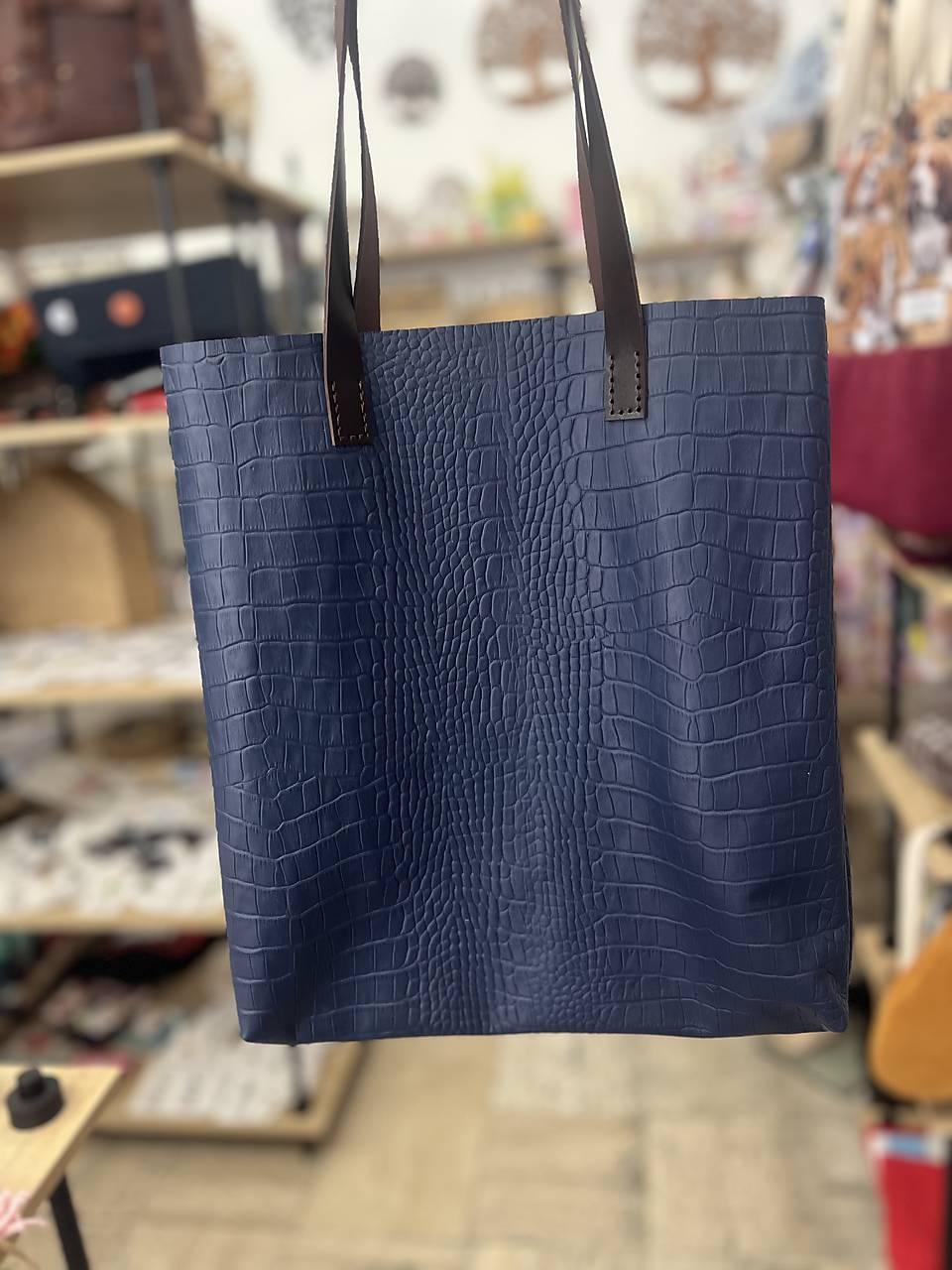 Kožená nákupná taška  (6)