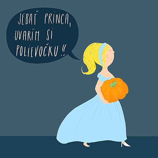 Popoluška, Giclée art print 30x36cm
