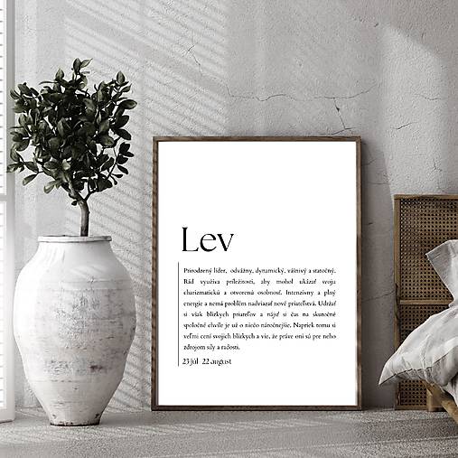 Grafika - Plagát Lev Znamenie zverokruhu PDF - 17719457_