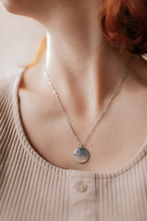 Náhrdelníky - Náhrdelník verím si - 17722760_