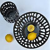 Nádoby - Keramická mísa černá - 17722491_