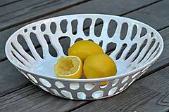 Nádoby - Keramická mísa bílá - 17722499_