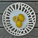 Nádoby - Keramická mísa bílá - 17722500_