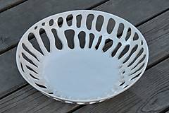 Nádoby - Keramická mísa bílá - 17722501_