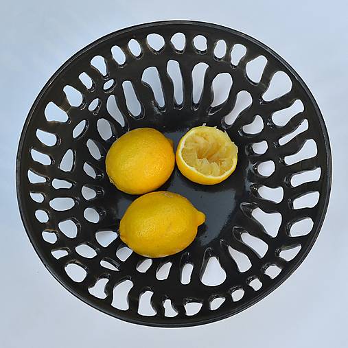 Nádoby - Keramická mísa černá - 17722487_