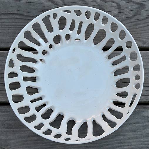 Nádoby - Keramická mísa bílá - 17722495_