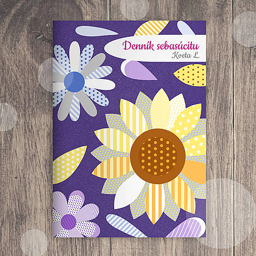 Papiernictvo - Denník sebasúcitu floral with petals (mix) - 17721258_