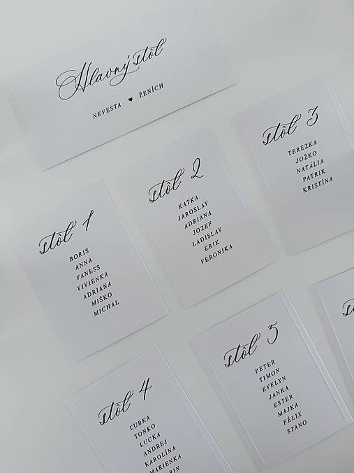 Papiernictvo - Zasadací poriadok A6 minimalist - 17723257_