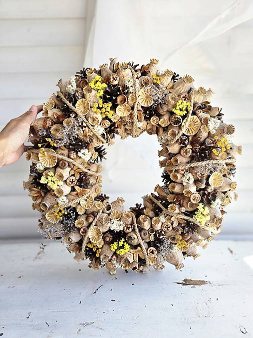 Dekorácie - Veľký dekoračný veniec ,,Makovníček,, - 17723054_