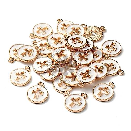 Komponenty - (4421) Prívesok krížik, 15x12 mm - 1 ks - 17723685_