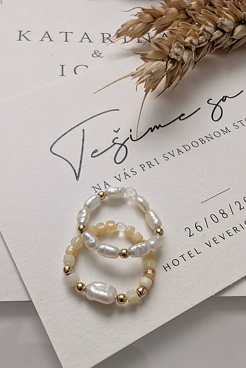Perlový prstienok La Perla Viva – minimalistická elegancia