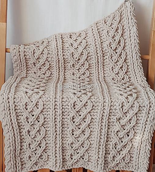 Deka jemnučká a ľahká detská z priadze alize puffy fine bledá béžová  (Rozmery (62 x 80) cm, farba bledá béžová)