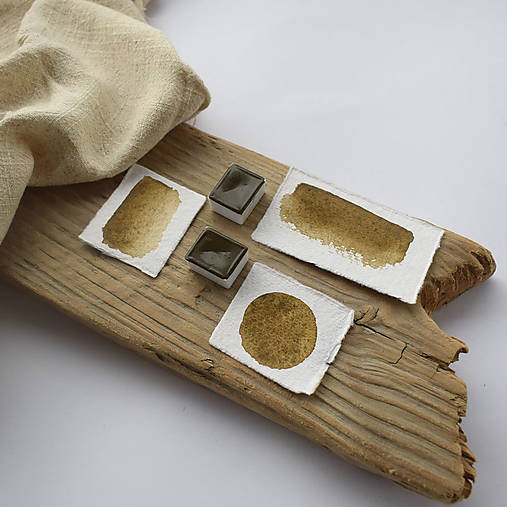 Farby-laky - Ručne vyrobená akvarelová farba- Dubová kôra - 17725166_