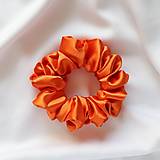  - Saténová scrunchie | CLASSIC (Oranžová) - 17723565_