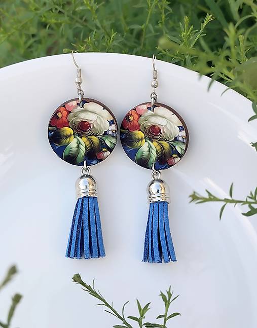 Náušnice - Vintage kvety  - 17724980_