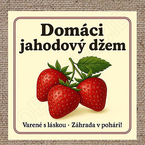 Úložné priestory & Organizácia - Rôzne etikety na džemy 03 - 10 x 10 cm - 17724030_