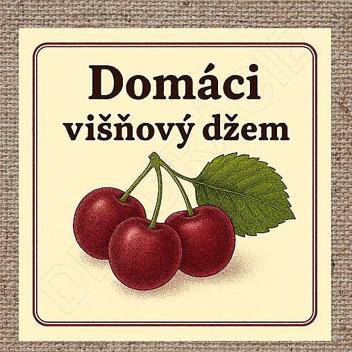 Úložné priestory & Organizácia - Rôzne etikety na džemy 04 - 6 x 6 cm - 17724089_