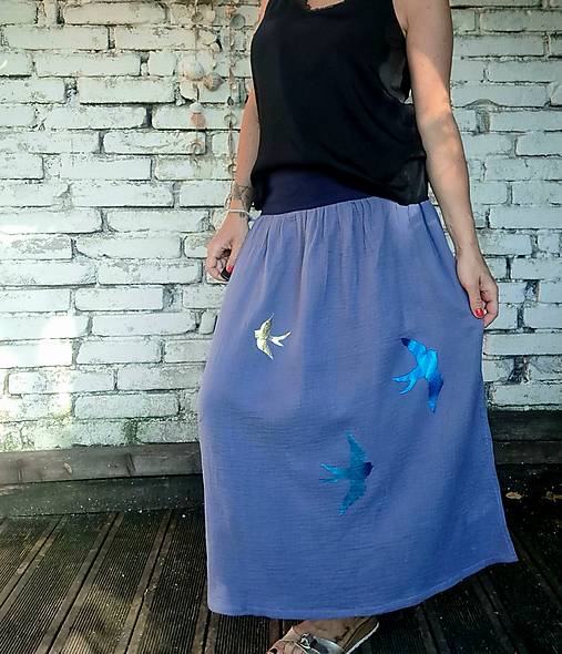 Sukně  bluebarry - mušelín