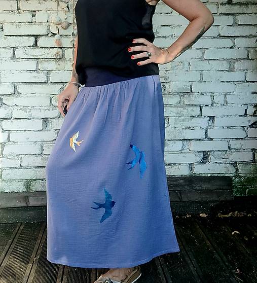 Sukně  bluebarry - mušelín