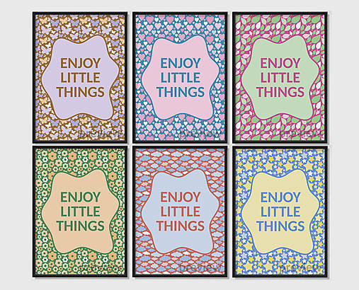 Grafika - Little pastel grafika - Enjoy little things  - 17724292_