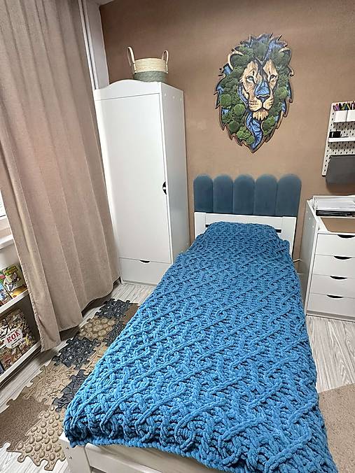 Jemnučká a ľahká deka z priadze alize puffy - šedá  (Deka, rozmer cca (90 x 200) cm, farba č. 294)