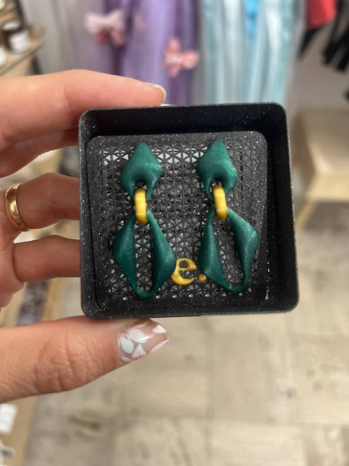 Náušnice z 3D tlačiarne (N083)