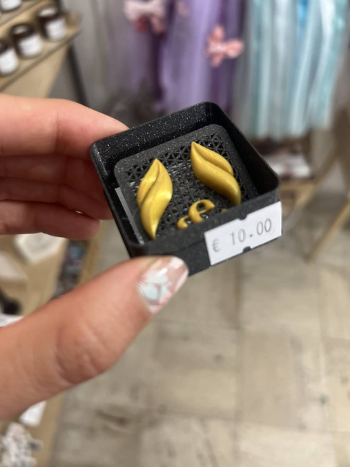 Náušnice z 3D tlačiarne (N067)