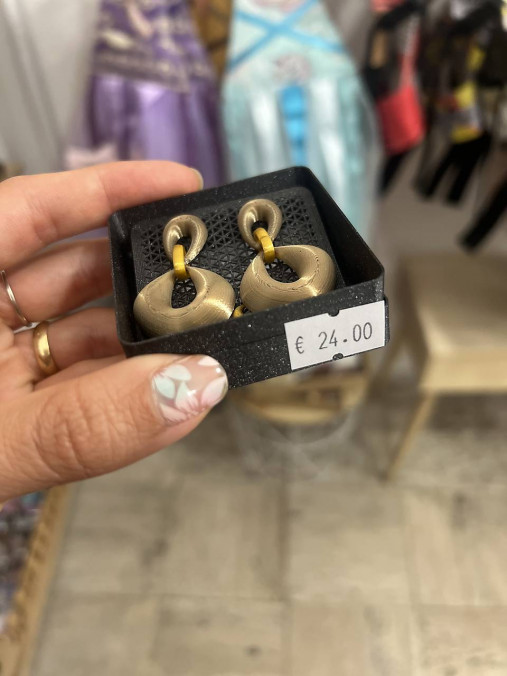 Náušnice z 3D tlačiarne (N052)