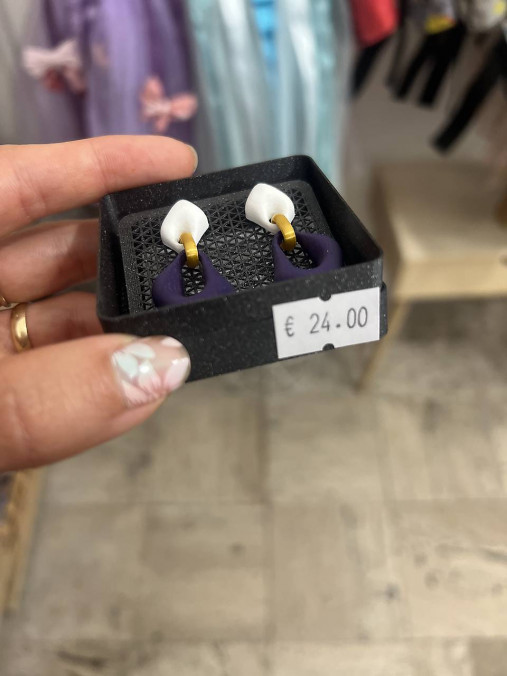 Náušnice z 3D tlačiarne (N053)