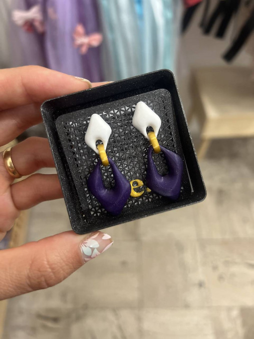 Náušnice z 3D tlačiarne (N053)