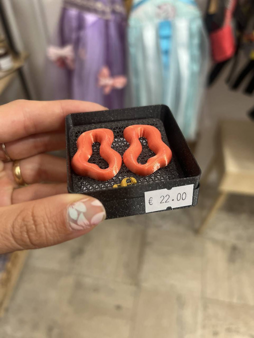 Náušnice z 3D tlačiarne (N057)