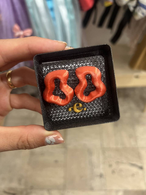 Náušnice z 3D tlačiarne (N057)