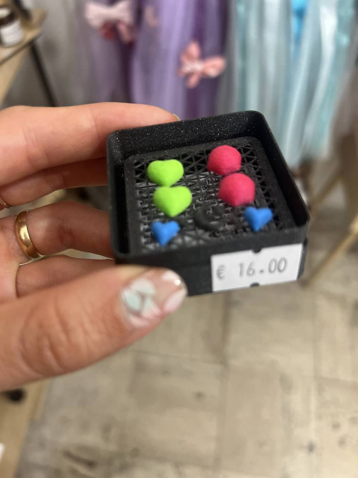 Náušnice z 3D tlačiarne (set002)