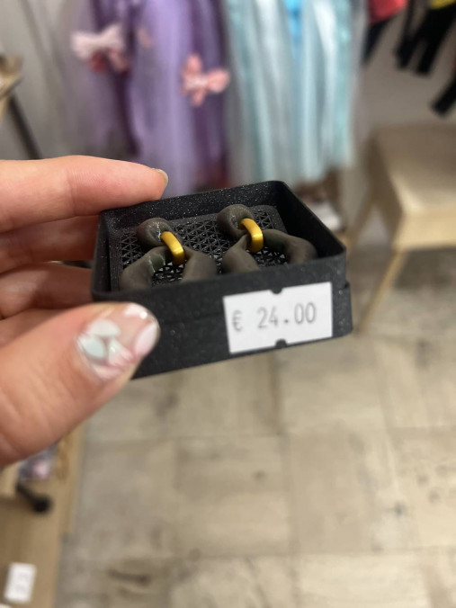 Náušnice z 3D tlačiarne (N054)