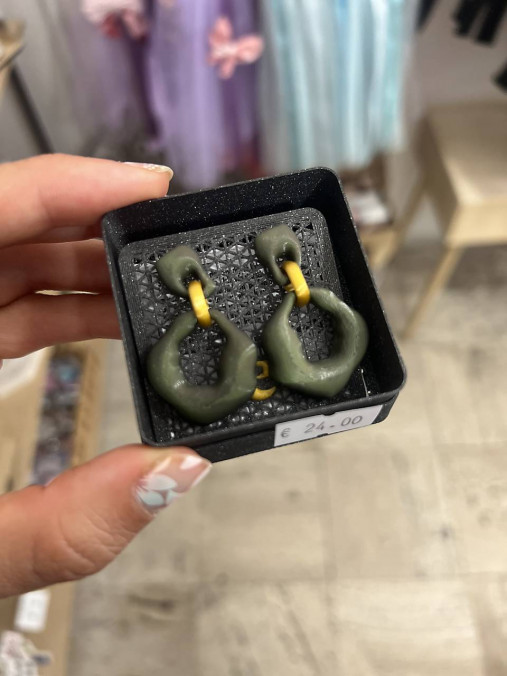 Náušnice z 3D tlačiarne (N054)