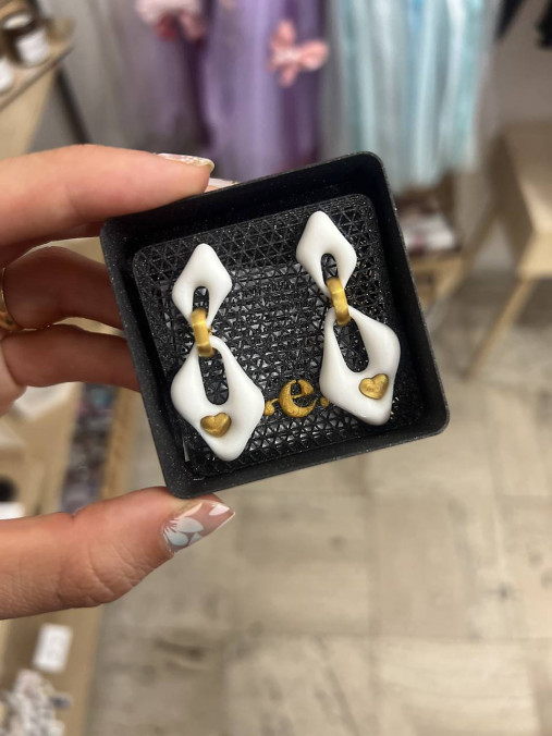 Náušnice z 3D tlačiarne (N053)