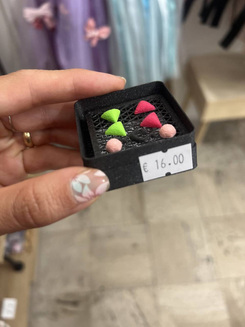 Náušnice z 3D tlačiarne (set002)