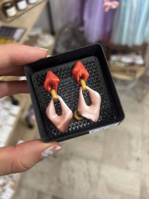 Náušnice z 3D tlačiarne (N053)