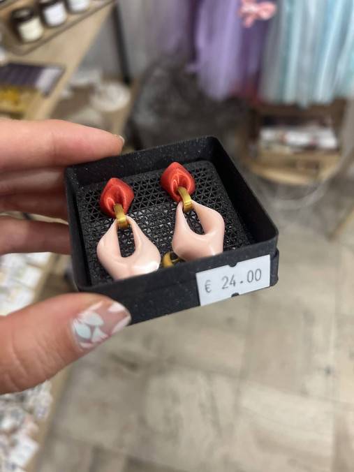 Náušnice z 3D tlačiarne (N053)